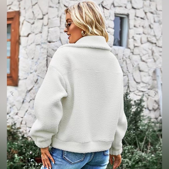 Miss Sparkling Plush Plaid Fleece Teddy Jacket - Picture 2 of 9